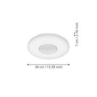 Eglo Plafonnière Zigbee Capasso-Z wit - Ø 34cm 900008 - thumbnail