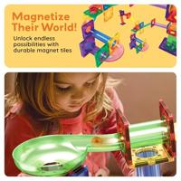 Selecta Picassotiles marble run and race track - magnetische bouwtegels - 108dlg. - thumbnail