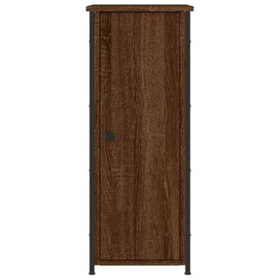 Nachtkastjes 2 st 32x42x80 cm bewerkt hout bruin eikenkleur