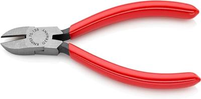 Knipex Zijsnijtang zwart geatramenteerd met kunststof bekleed 125 mm - 7001125 Knipex Zijsnijtang zwart geatramenteerd met kunststof bekleed 125 mm - 7001125