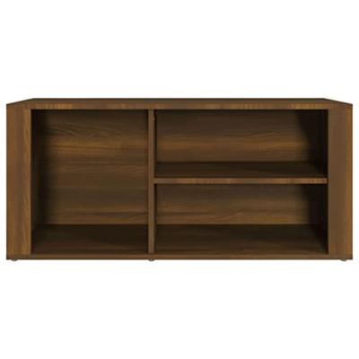 Schoenenkast 100x35x45 cm bewerkt hout bruineikenkleurig Schoenenkast 100x35x45 cm bewerkt hout bruineikenkleurig