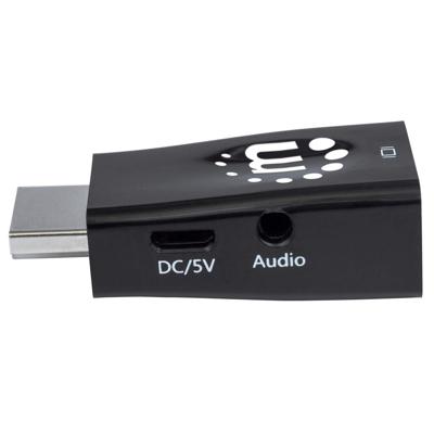 Manhattan 151542 HDMI Adapter [1x HDMI-stekker - 1x VGA-bus] Zwart 0 mm