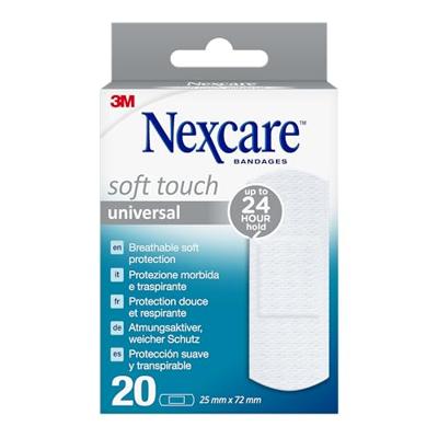 Nexcare 3m Soft Touch Universal 25mmx72mm Strips20