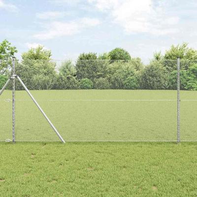 VidaXL Afrasteringspaal zilver 25 x 1,2 m (13 mm gaas) staal VidaXL Afrasteringspaal zilver 25 x 1,2 m (13 mm gaas) staal