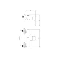ROUSSEAU Mengkraan mechanische douche Dunedin - thumbnail
