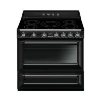 Smeg TR90IBL9 fornuis Range-fornuis Antraciet, Roestvrijstaal Zone van inductiekookplaat A - thumbnail