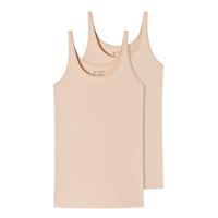 2-Pack dames hemden - Organic 95/5 - Basics - Biologisch katoenen vrouwen hemdjes - Onderhemd met brede bandjes - thumbnail