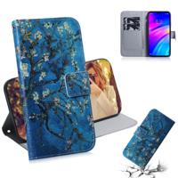 Abrikoos bloem patroon gekleurde tekening horizontale Flip lederen case voor Xiaomi Redmi 7 met houder & card slots & portemonnee - thumbnail