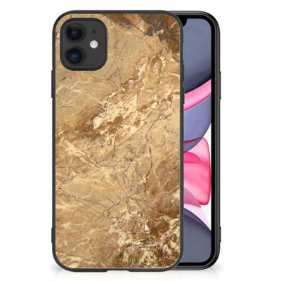 iPhone 11 Marmeren Print Telefoonhoesje Marmer Creme iPhone 11 Marmeren Print Telefoonhoesje Marmer Creme