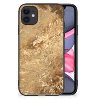 iPhone 11 Marmeren Print Telefoonhoesje Marmer Creme - thumbnail