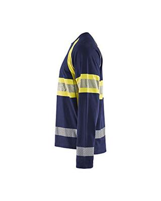 Blåkläder High-Vis T-Shirt lange mouwen 35101030 | Marine/High-Vis Geel | Maat S - 7330509672464 Blåkläder High-Vis T-Shirt lange mouwen 35101030 | Marine/High-Vis Geel | Maat S - 7330509672464