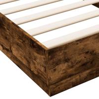 Bedframe zonder matras hout gerookt eikenkleurig 100x200 cm - thumbnail