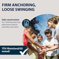 Hudora rubberen schommel zwart - thumbnail