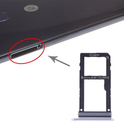 SIM-kaart lade + SIM-kaart lade/micro SD-kaart lade voor LG V30 VS996 LS998U H933 LS998U (zilver)