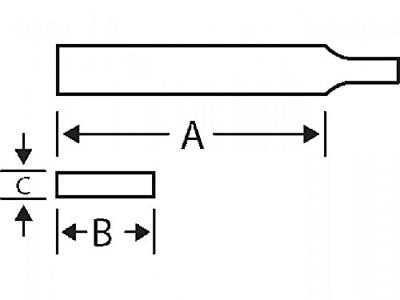 Bahco 1-210-10-1-2 Halfronde vijl met greep 250 x 26,5 x 7,5 mm kap 1 1 stuk(s)