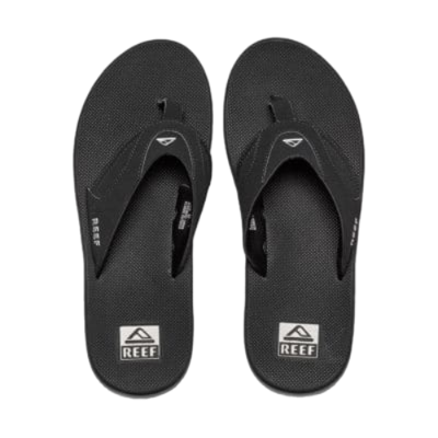 REEF Fanning Slipper Heren Black/Silver 8