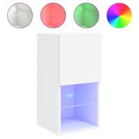 Tv-meubelen 2 st met LED-verlichting 30,5x30x60 cm wit - thumbnail