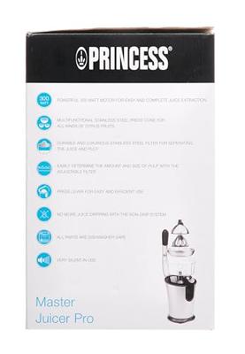Princess Citruspers 01.201860.01.001 300 W Zilver-zwart Met voet
