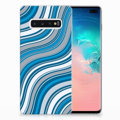 Samsung Galaxy S10 Plus | TPU bumper | Waves Blue