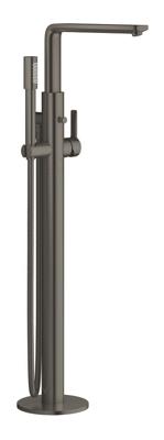 Vrijstaande Badmengkraan GROHE Lineare New Hard Graphite Geborsteld