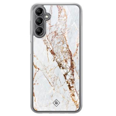 Samsung Galaxy A14 hybride hoesje - Marmer goud