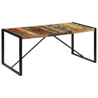 Eettafel 180x90x75 cm massief gerecycled hout - thumbnail