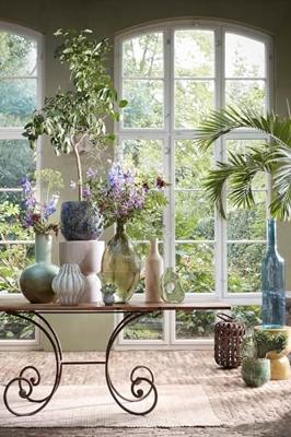 Mica Decorations Firenza Fles Vaas - H59 x Ø29 cm - Lichtbruin