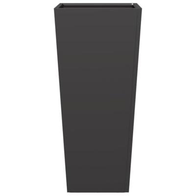 VidaXL Plantenbak 35x35x75 cm staal zwart