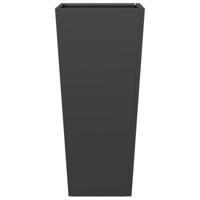 VidaXL Plantenbak 35x35x75 cm staal zwart - thumbnail