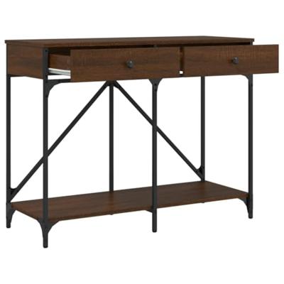 Wandtafel 100x39x78,5 cm bewerkt hout bruin eikenkleur