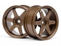HPI - Te37 wheel 26mm bronze (3mm offset) (3843) - thumbnail