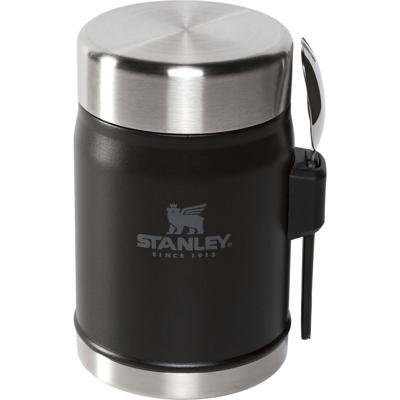 Stanley The Legendary Food Jar + Spork 14Oz / .4L Drinkbeker Matte Black 400ML Stanley The Legendary Food Jar + Spork 14Oz / .4L Drinkbeker Matte Black 400ML