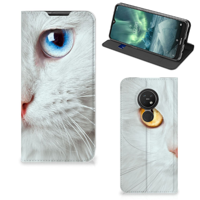 Nokia 6.2 | 7.2 Hoesje maken Witte Kat - thumbnail