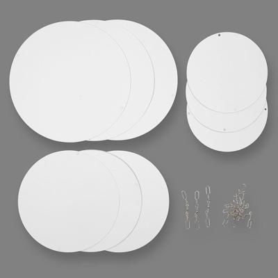 Creativ Company Mobielen blanco, d 12+15+18 cm, 300 gr, 4 set/ 1 doos