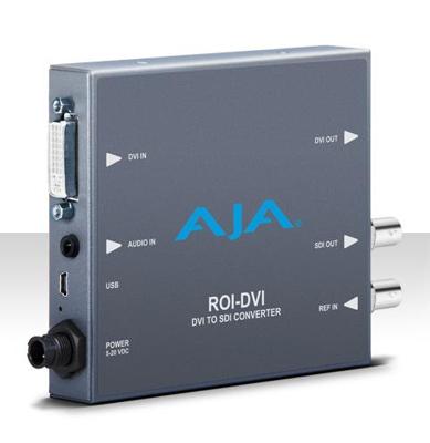 AJA ROI-DVI - DVI to 3G-SDIHD-SDISDI Video and Audio Converter Scaler (ROI-DVI)