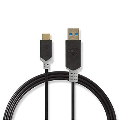 Kabel USB 3.1 | Type-C male - A male | 1,0 m | Antraciet Kabel USB 3.1 | Type-C male - A male | 1,0 m | Antraciet