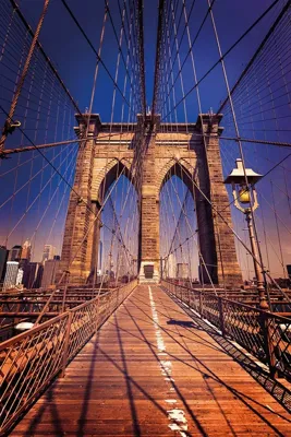 Alexsar Art schilderij Glas art brooklyn bridge 70x50cm Alexsar Art schilderij Glas art brooklyn bridge 70x50cm