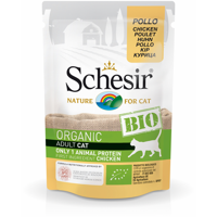 Schesir - Biologische vershoudzak met kip voor katten – 85 g - thumbnail