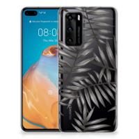 Huawei P40 TPU Case Leaves Grey - thumbnail