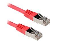 ACT Rode 1,5 meter LSZH SFTP CAT6A patchkabel met RJ45 connectoren - thumbnail