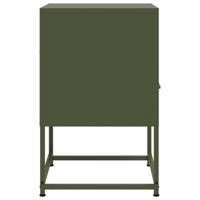 Nachtkastjes 2 st 36x39x60,5 cm staal olijfgroen - thumbnail