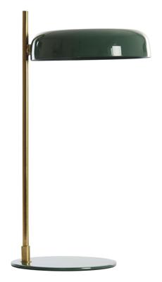 Light & Living Tafellamp 'Maleka' 47cm, kleur Donkergroen/Goud