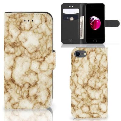 iPhone 7 | 8 | SE (2020) | SE (2022) | Bookcase | Marmer Goud iPhone 7 | 8 | SE (2020) | SE (2022) | Bookcase | Marmer Goud