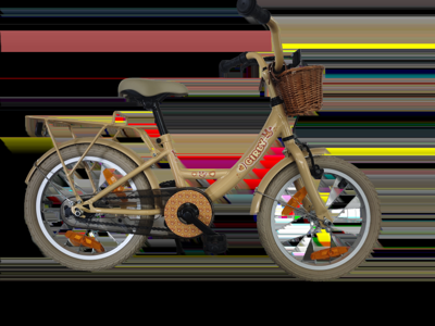 Bikefun Kinderfiets girly 16 inch - met mandje en remnaaf - goud