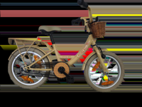 Bikefun Kinderfiets girly 16 inch - met mandje en remnaaf - goud - thumbnail