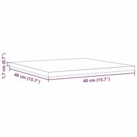Tafelblad vierkant 40x40x1,7 cm massief grenenhout - thumbnail