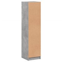 Hoge kast met glazen deuren 35x37x142 cm betongrijs - thumbnail