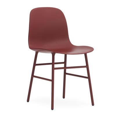 Normann Copenhagen Form eetkamerstoel Red vierpoot staal