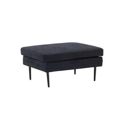 Nohr Hocker 'Tylan' Linnenlook, kleur Zwart