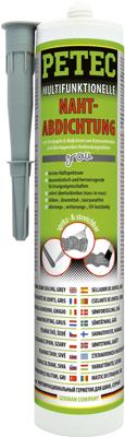 PETEC afdichtmiddel "nahtabdichtung" seam sealing 310ml gray katusche